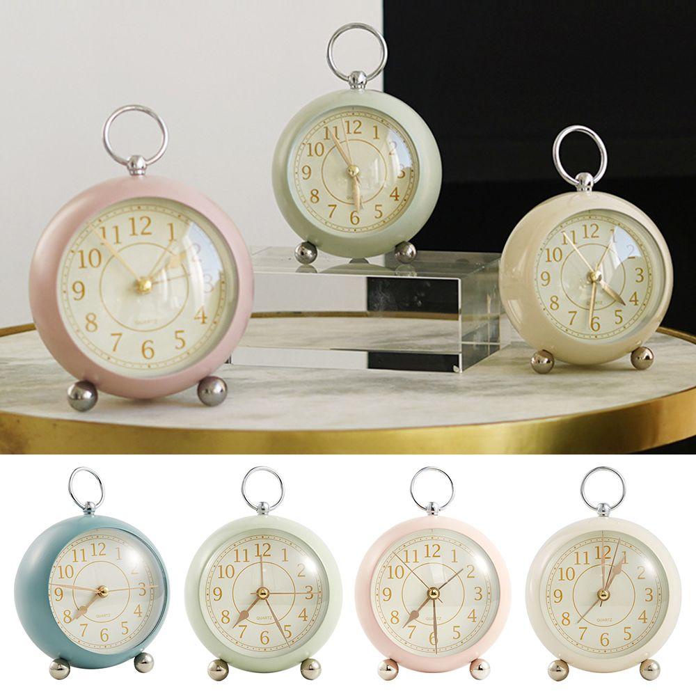 WTTLE Đồng Hồ Báo Thức Để Bàn Mini Chạy Bằng Pin Có Đèn Ngủ Tiện Dụng
