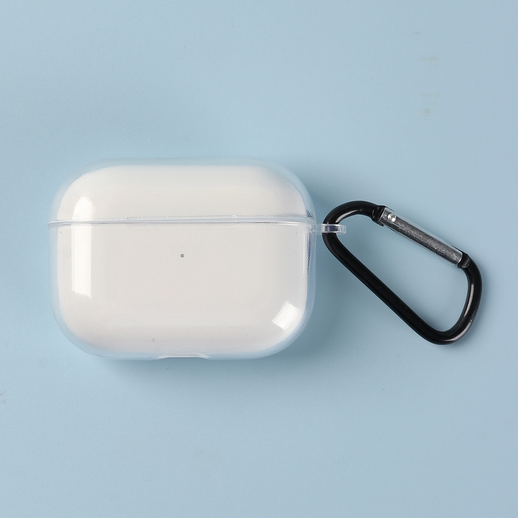 Vỏ ốp case Airpods silicon trong suốt tặng móc bảo vệ bao đựng tai nghe không dây bluetooth 1/2/Pro/i12/i9/i7/tws - ORIO