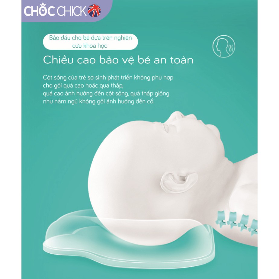 GỐI CAO SU NON CHỐNG BẸT ĐẦU CAO CẤP HÌNH ĐÁM MÂY (CHOC CHICK )