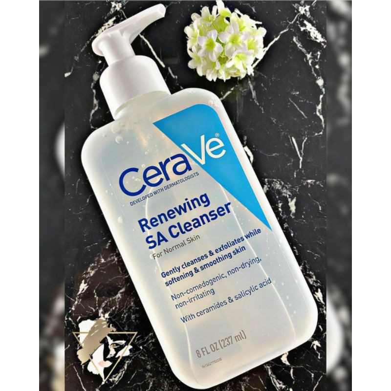 Sữa rửa mặt Cerave Renewing SA Cleanser dành cho da dầu, da mụn 236ml-Dhcosmetic
