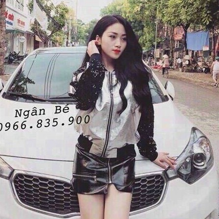 áo khoác kim sa sẵn 2 màu. cam kết hàng đẹp da dày không bị nổ