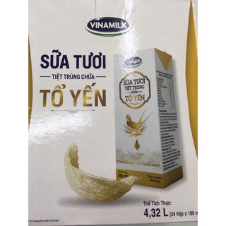 Sữa tươi tiệt trùng tổ Yến 180Ml