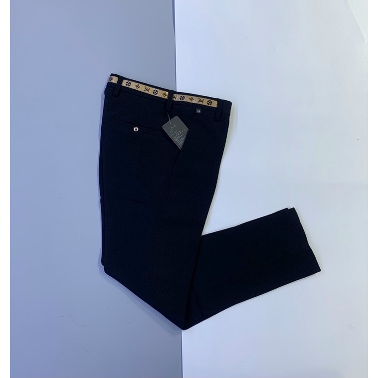 Quần âu dáng côn học sinh có viền hoạ tiết, Quần nam thời trang phong cách hàn quốc từ 28 đến 34 btshop