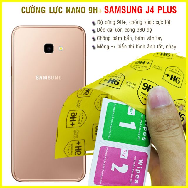 Dán cường lực dẻo nano mặt sau Samsung J4 Plus