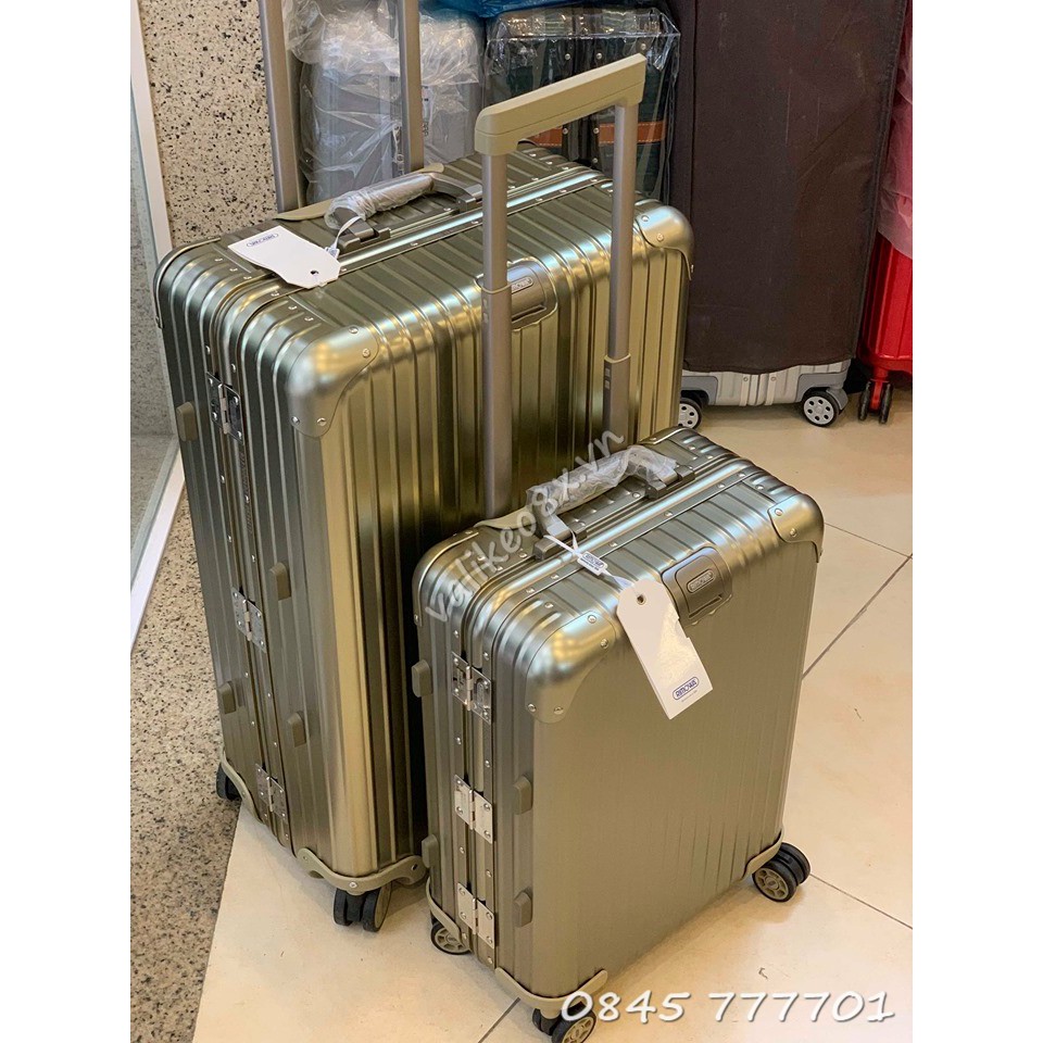 vali kéo rimowa nhôm nguyên khối sz 20" hàng 1:1