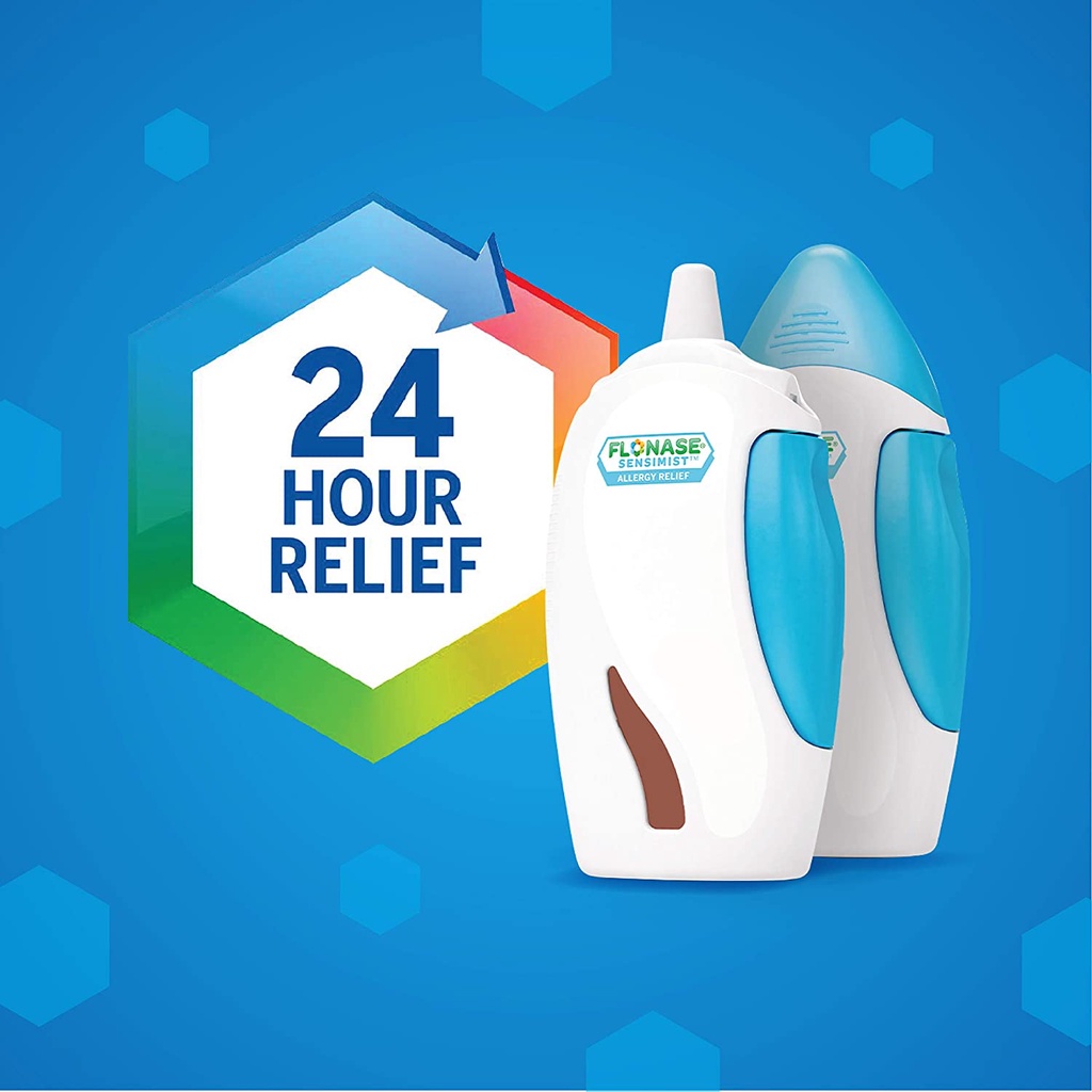 Xịt mũi Flonase Sensimist Allergy Relief giảm nghẹt mũi, hắt hơi, sổ mũi, ngứa mũi - Mỹ