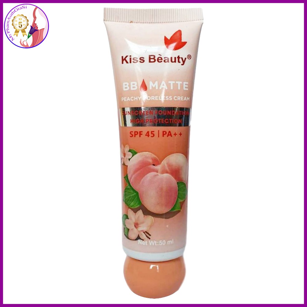 Kiss beauty đào - kem nền bb cream 2 in 1 - che khuyết điểm &amp; chống nắng tốt