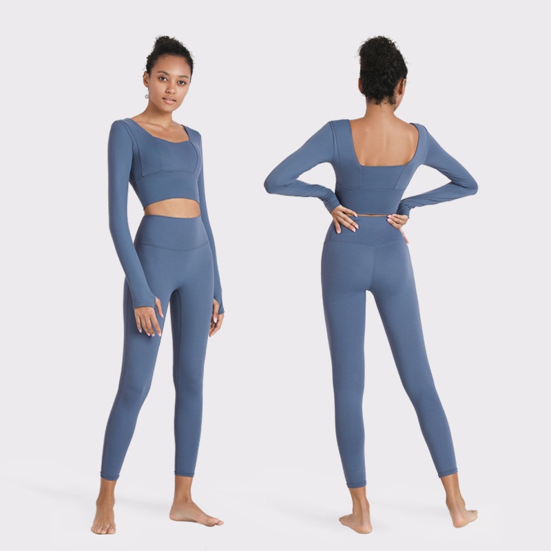 Bộ quần áo tập yoga tay dài thời trang dành cho nữ