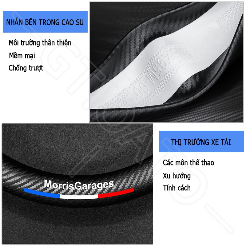 GTIOATO BọC Vô LăNg Da Bọc Vô Lăng BọC Vô LăNg Cacbon Bọc Vô Lăng Ô Tô BọC Vô LăNg Oto Vô LăNg Xe Ô Tô Trang Trí NộI ThấT Ô Tô Phụ KiệN Xe HơI Cho MG ZS MG5 HS MG6 RX5