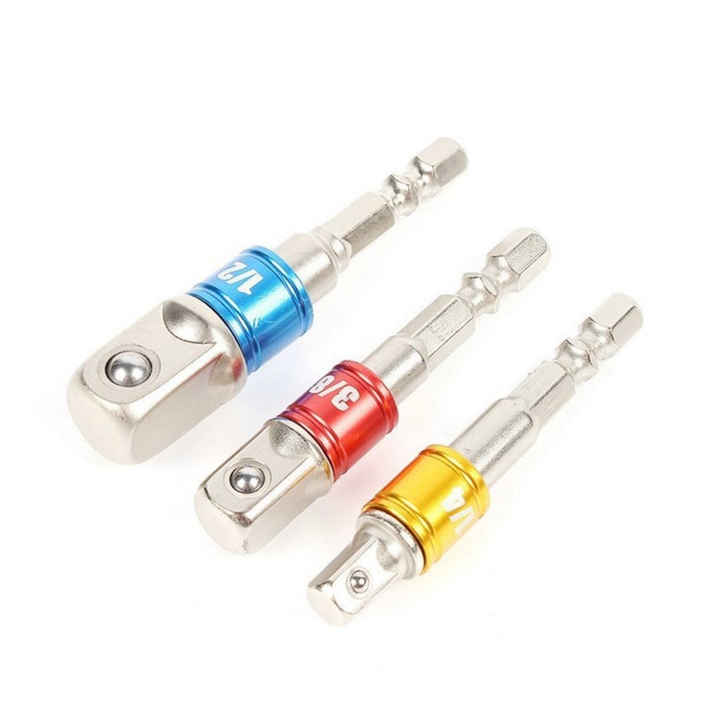 Set 3 đầu tua vít lục giác DIYMORE nhiều màu sắc 1/ 2/ 3/ 8/ 1/ 4 tiện dụng