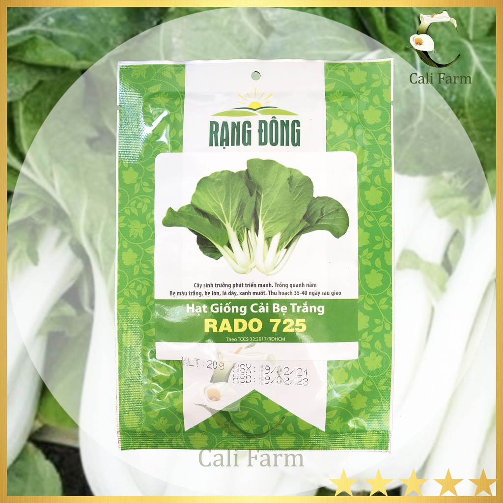 Hạt Giống Cải Bẹ Trắng RADO 725 gói 20gr Ăn Ngon Dễ Trồng