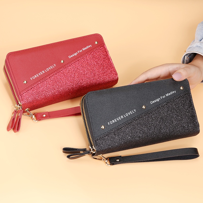 Ví Nữ Dài Khóa Kéo Thời Trang Hàn Quốc Giá Đỡ