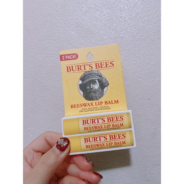 [Hàng Mỹ] Son dưỡng môi không màu Burt’s Bee thỏi 4,25g