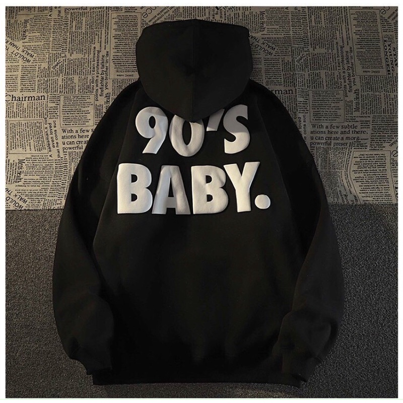 Áo khoác HOODIE BABY có nón form rộng UNISEX ( Ảnh thật 100%)