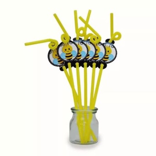 Ống hút sinh nhật 6 cái (nhiều chủ đề lựa chọn)