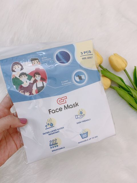 Khẩu trang vải 3 lớp USA | BigBuy360 - bigbuy360.vn