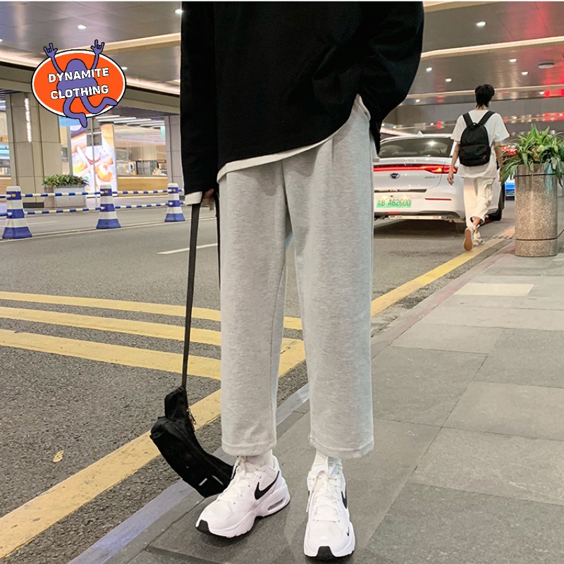 Quần Dài Thể Thao Chất Nhung Dày Dặn Màu Sắc Đơn Giản Thời Trang Mùa Đông Cho Nam Giới Size M-3Xl