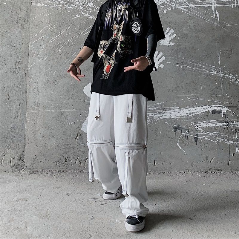 Quần âu phối dây đa năng có khóa kéo kim loại có thể tháo rời 179095