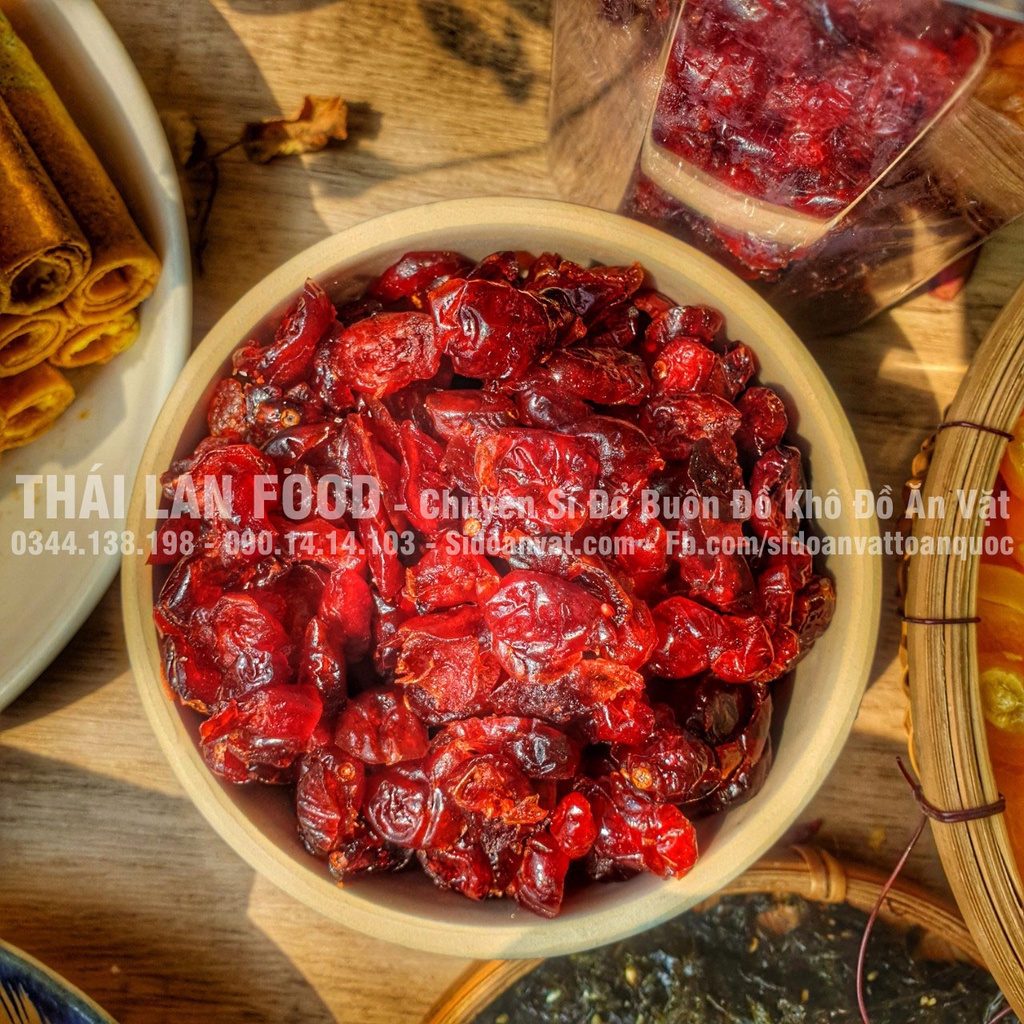 Nam Việt Quất Sấy Dẻo Không Đường Lon 500Gram