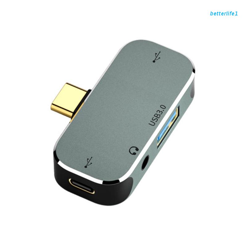Hub chia 4 cổng 1 cổng USB 3.0 HUB 2.0 1X 3.5mm hỗ trợ sạc điện thoại PC Laptop