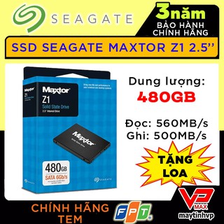 Ổ cứng SSD 480GB Seagate Maxtor Z1 bh 3 năm FPT tặng loa 2.0 LS - 1500