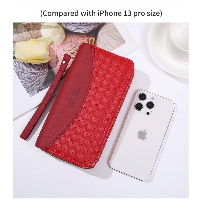 Ví nữ cầm tay bản to 2 ngăn đựng tiền điện thoại nhiều ngăn thời trang Hàn Quốc cao cấp cute giá rẻ JOLITA VDCT23