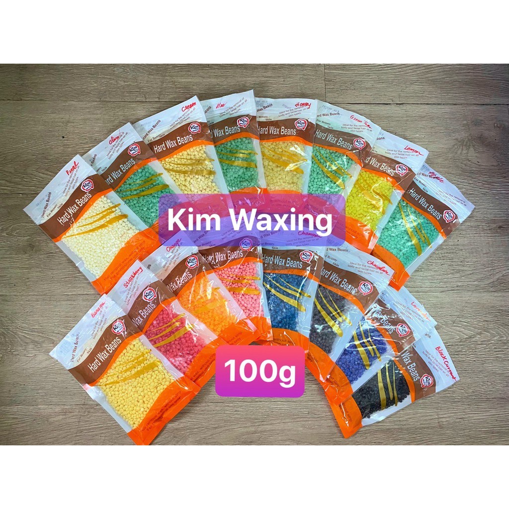 (Free que gỗ) 100g Sáp wax lông Hard wax beans tẩy lông hiệu quả