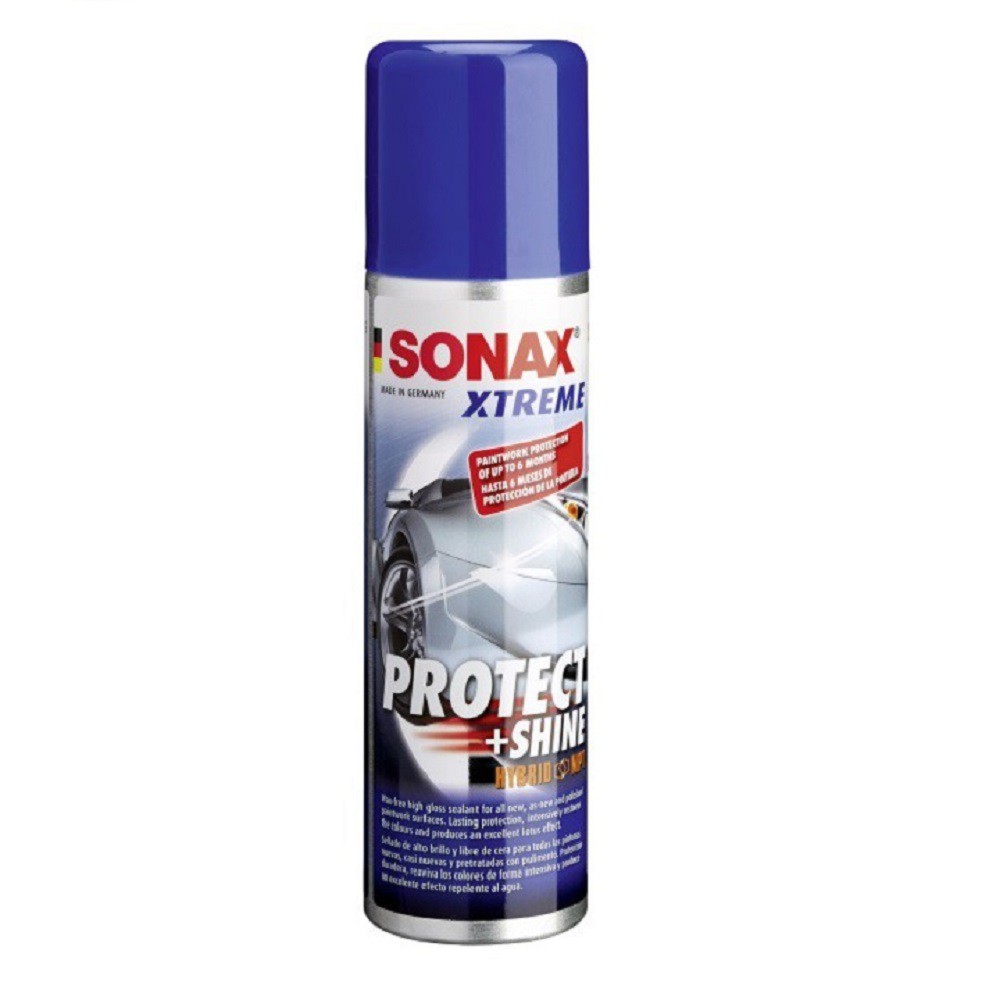 { Phủ bóng bảo vệ sơn } Sonax Xtreme Protect Shine 222100 210 ml công nghệ Nano chống bám bụi bẩn, giữ độ bóng dài lâu.