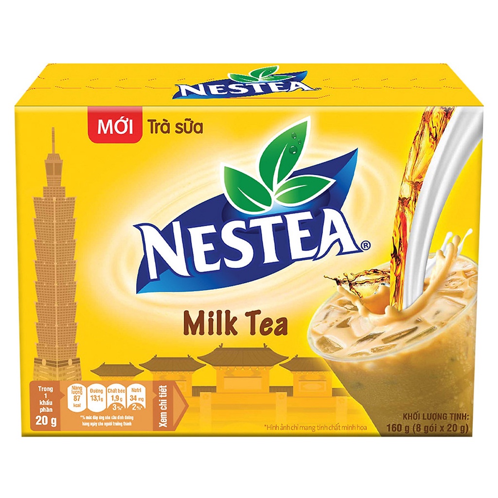 Trà sữa tự pha Nestea dạng gói (8 gói x20g)