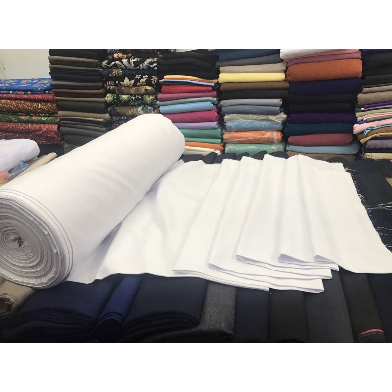 Vải KAKI Trắng - May Quần Âu Nam Nữ - Hoàn Thể Lào Cai
