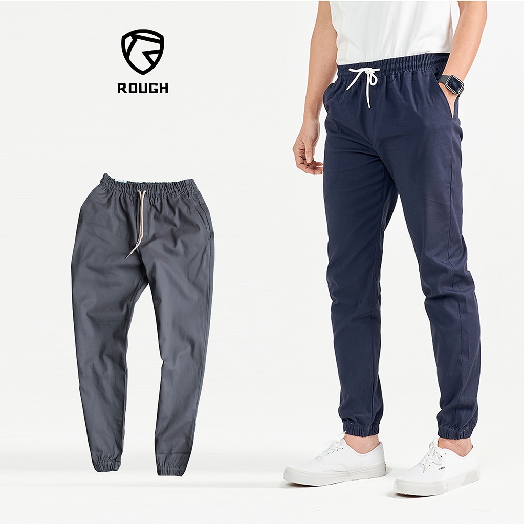 Quần Kaki Jogger Phong Cách Hàn Quốc ROUGH Outfit Trẻ Trung, Kaki Dày Dặn, Co Giãn, Cao Cấp