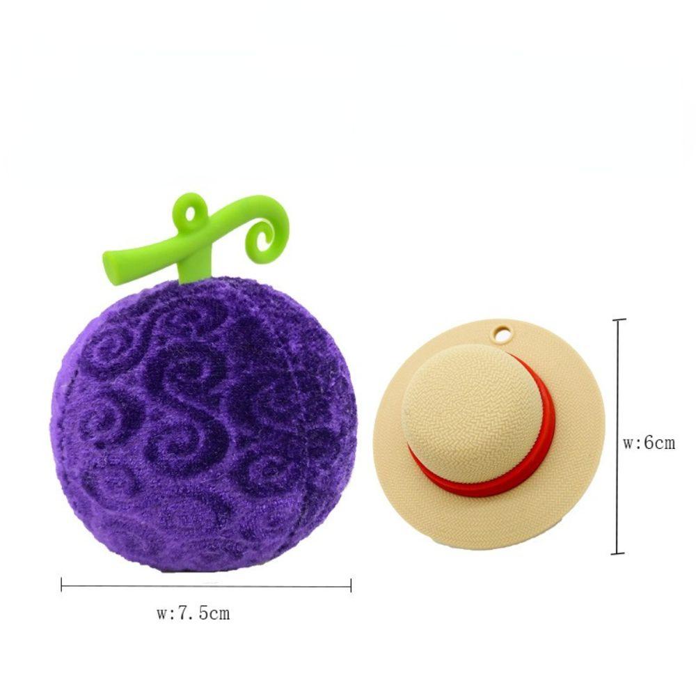 Móc Khóa Hình Trái Cây Ác Quỷ Hoạt Hình Luffy Nhồi Bông Đáng Yêu