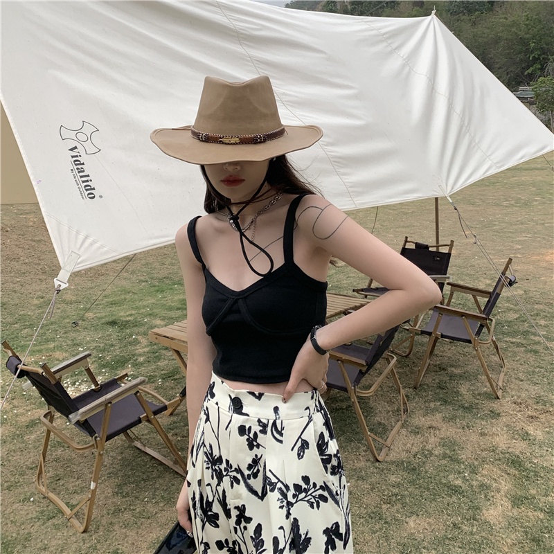 Áo ngắn 2 dây thời trang hè quyến rũ cho nữ