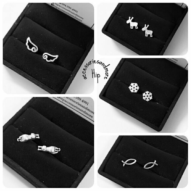 Bộ 3 đôi khuyên bạc