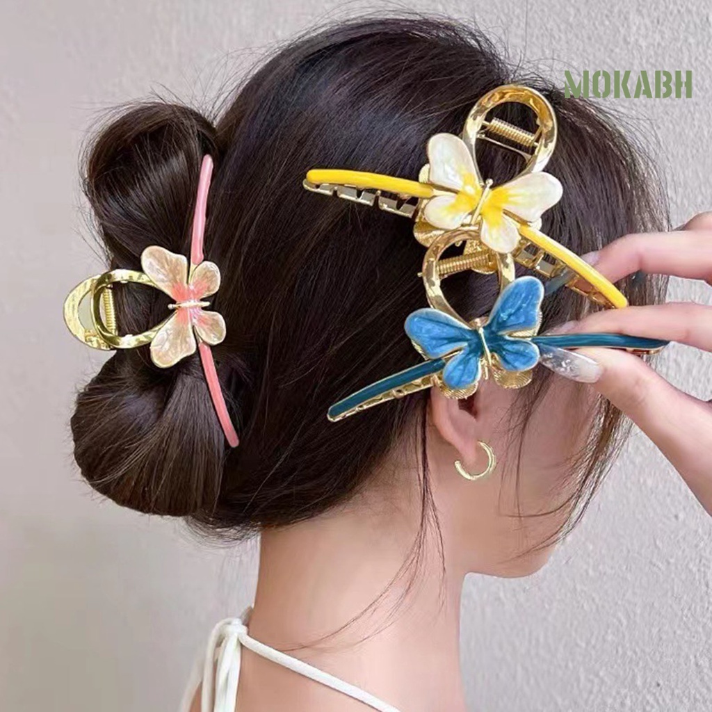 Kẹp Tóc Kim Loại Hình Bướm Xinh Xắn Cho Nữ