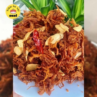 500gr khô gà giả heo cháy tỏi - khô gà cháy tỏi