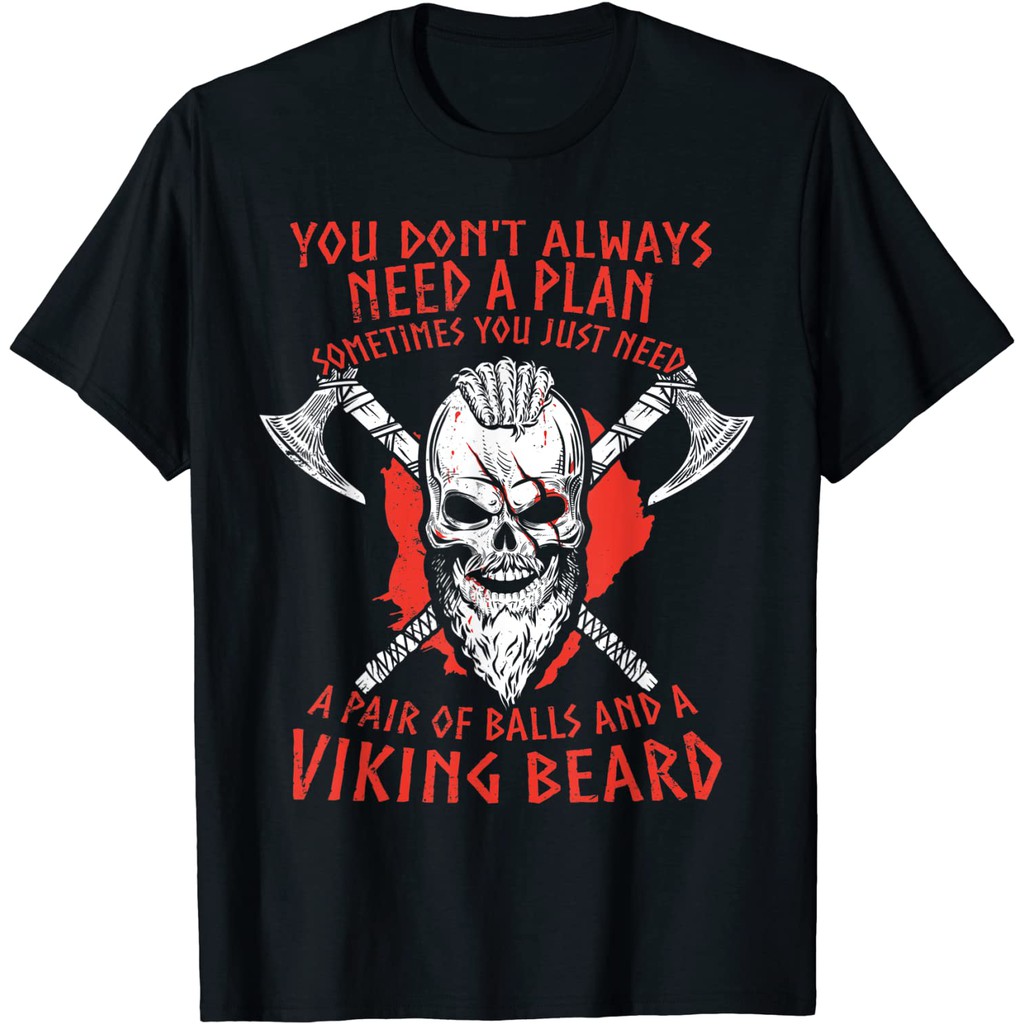 Áo phông nam nữ A Pair Of Balls And A Viking Beard T-Shirt