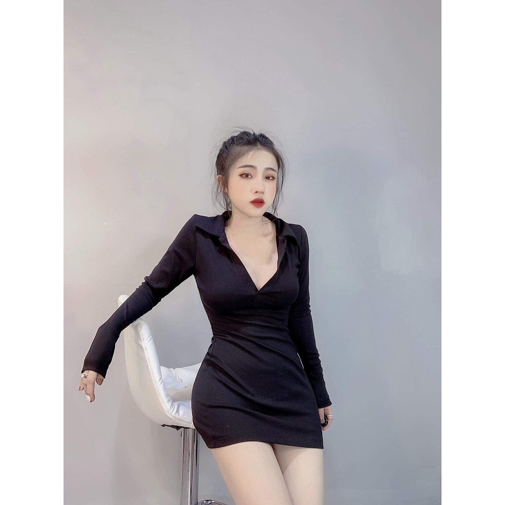 [MẪU MỚI] Đầm Body Cổ Trụ Tay Dài Thun Borip Thích Hợp Mặc Đi Tiệc Đi Làm Đi Chơi Phù Hợp Với Mọi Phong Cách | BigBuy360 - bigbuy360.vn