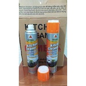 Chai xịt bếp siêu sạch màu cam 650ml kèm đầu cọ bàn chải