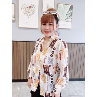 #Bigsize áo sơ mi họa tiết