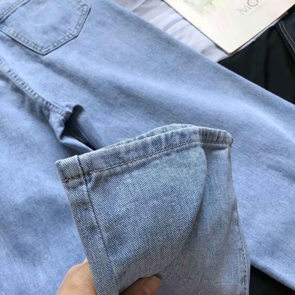 Quần Jeans Dài Ống Rộng Thời Trang Dành Cho Nữ