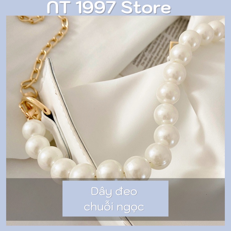 Túi sách nữ đeo chéo kẹp nách thời trang mini dây xích