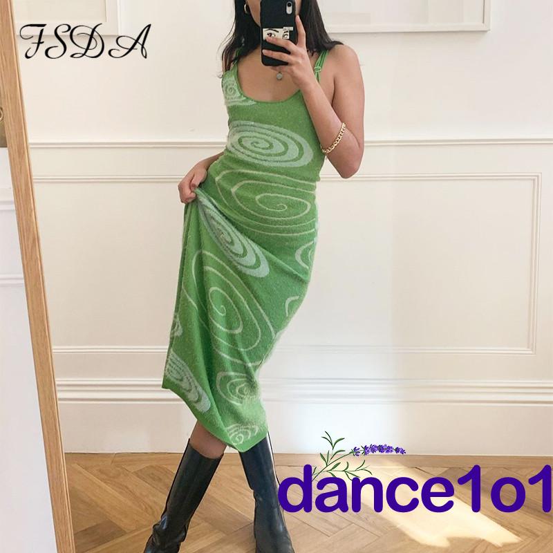 Đầm hai dây dáng ôm phối màu thời trang nữ tính chất lượng cao