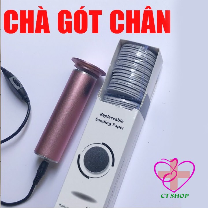 Bộ Máy Chà Gót Chân &amp; Kem Mềm Da Shanya