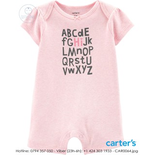Áo romper chữ cái carter's - alphabet