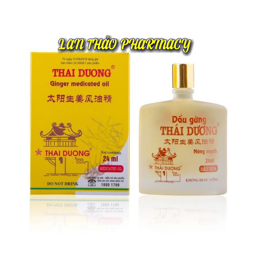 DẦU GỪNG THÁI DƯƠNG 24ML CHÍNH HÃNG GIÁ TỐT