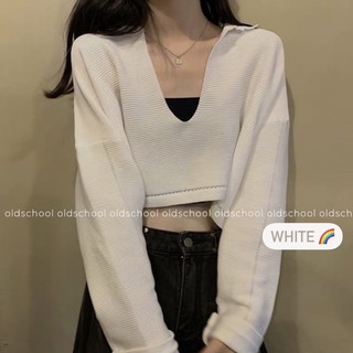 ÁO CROPTOP V ULZZANG (ảnh thật/sẵn)