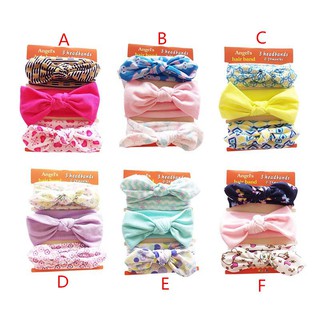 Set băng đô thắt nơ dễ thương cho bé gái
