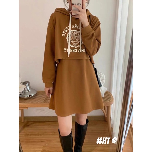 set đầm hoodie 2in1 | BigBuy360 - bigbuy360.vn