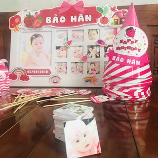 Khung ảnh 12 tháng cho bé gái